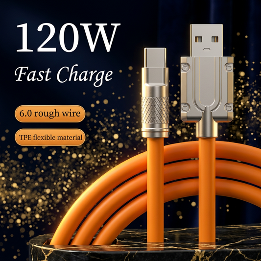 Liquid Silicon Fast Charging Cable